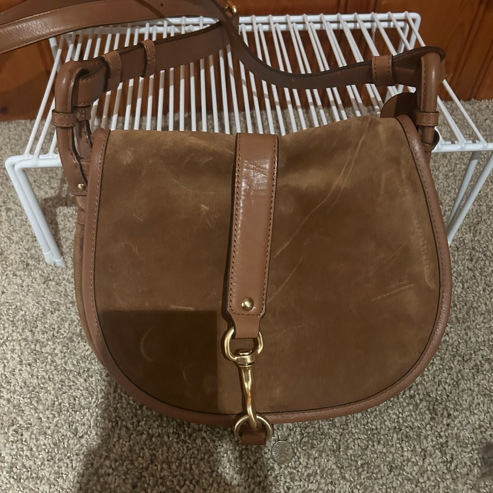 Michael Kors, brown suede handbag, new with tags